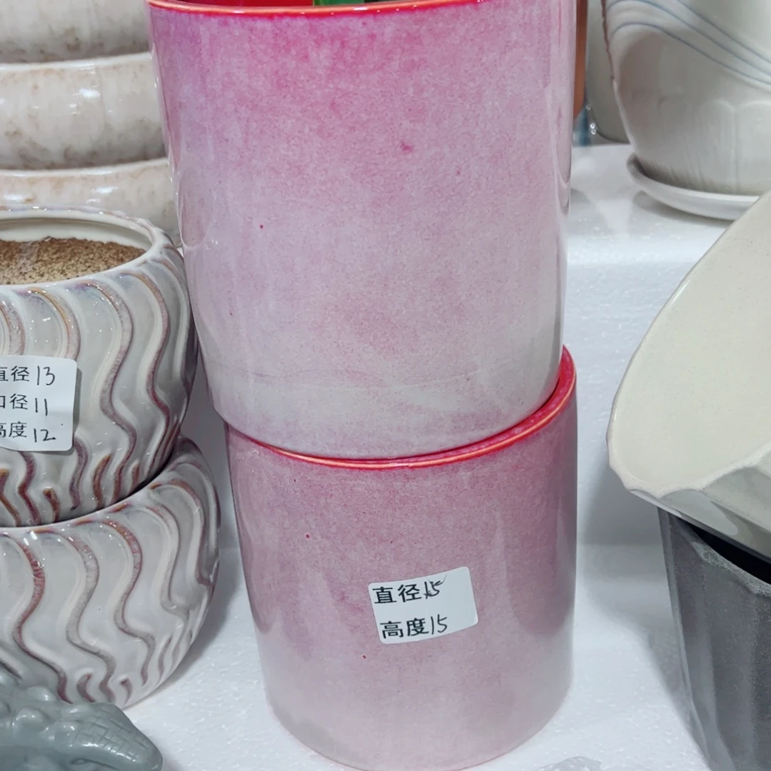 有孔，陶瓷花盆满10米包邮发货