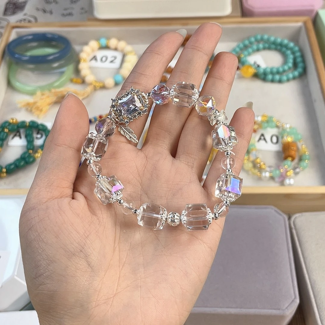 针钠钙石银S925镀金镶嵌手饰