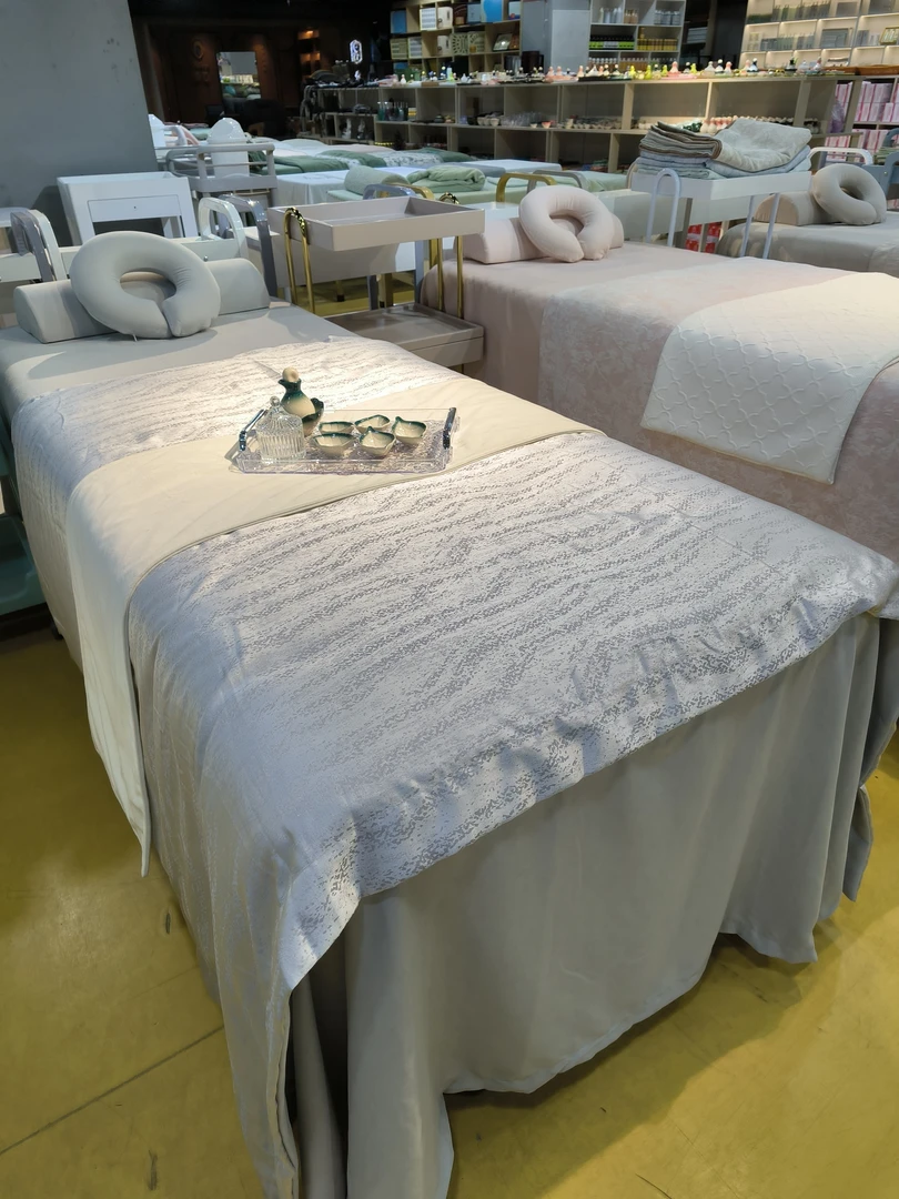 美容床罩四件套床品银色闪光blingbling柔滑手感