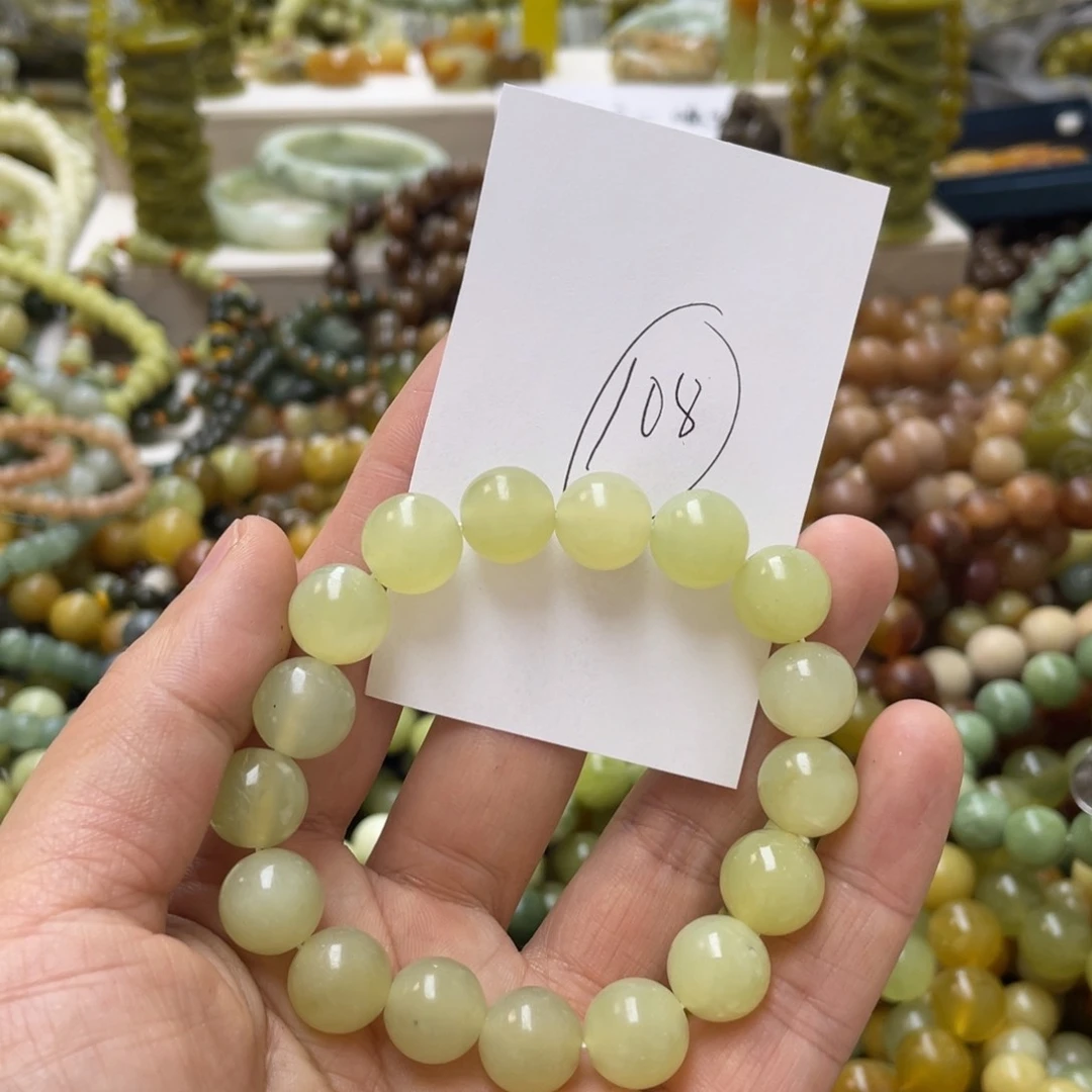 蛇纹石玉手链未镶嵌