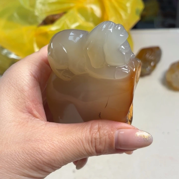 玛瑙/玉髓未镶嵌吊坠(不含链)