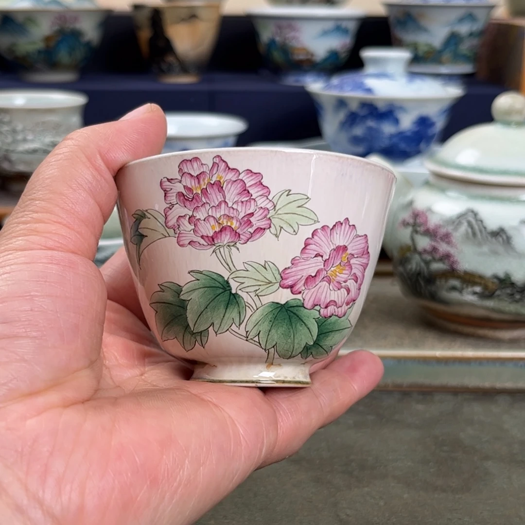 瓷杯子我们观山观水观自在