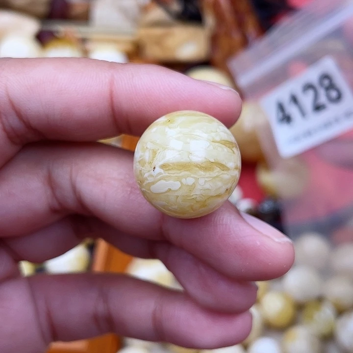 蜜蜡未镶嵌珠宝奇石粉20.3虎皮