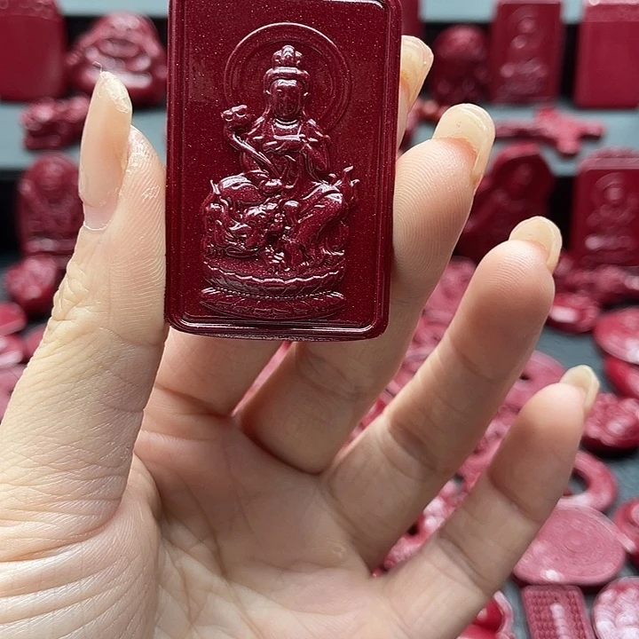 天然辰砂朱砂吊坠