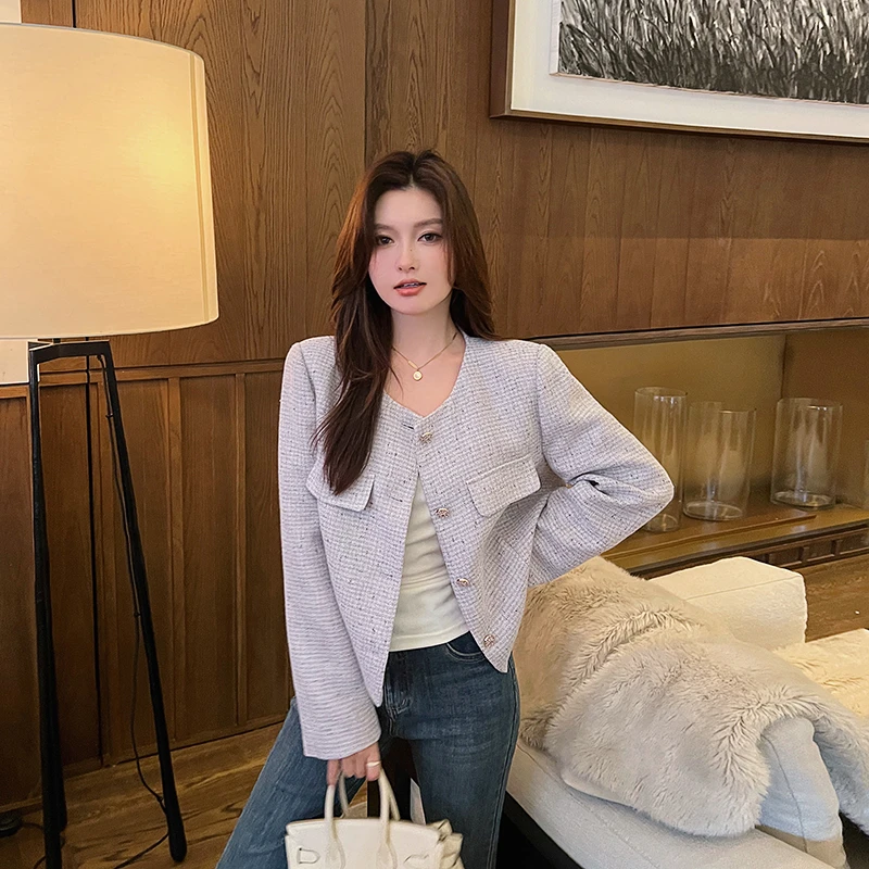 [66号 直播福利] 12/8-12/13【简香流辉】贵气细闪圆领小香风外套