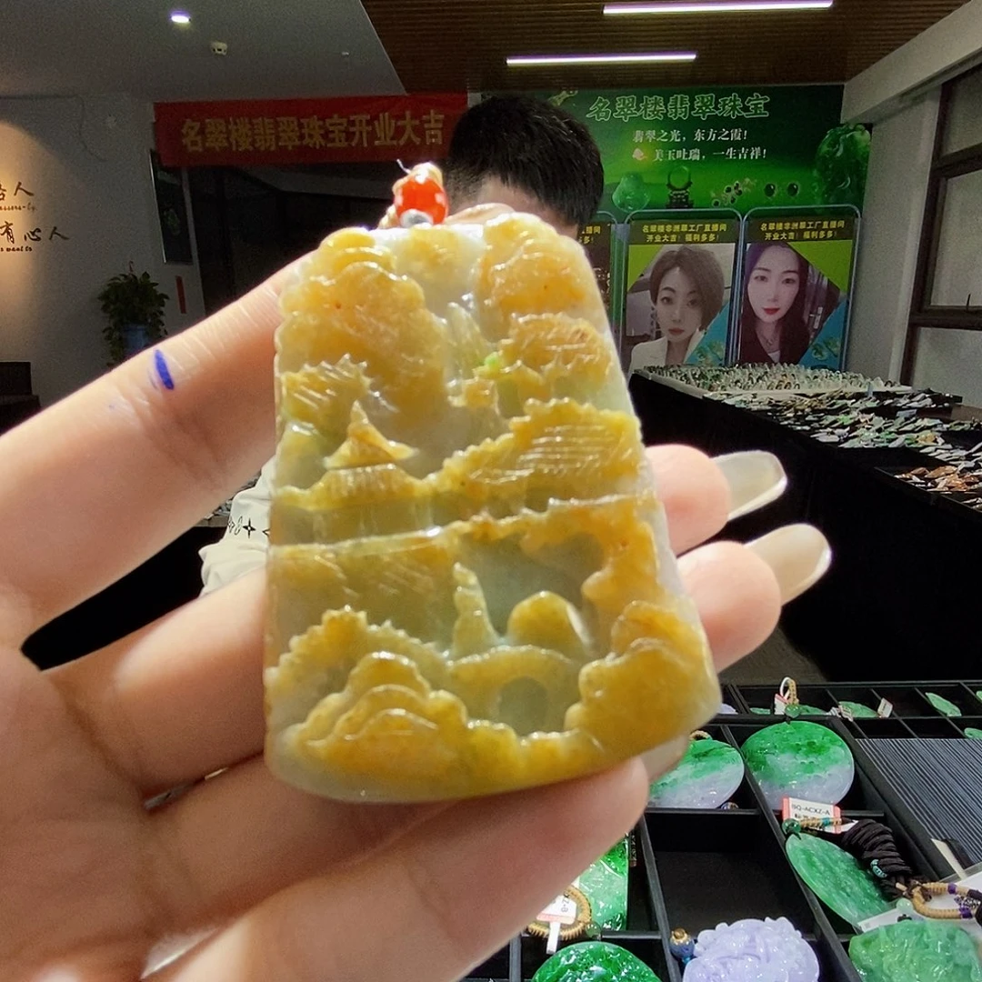 颈饰未镶嵌翡翠翡翠