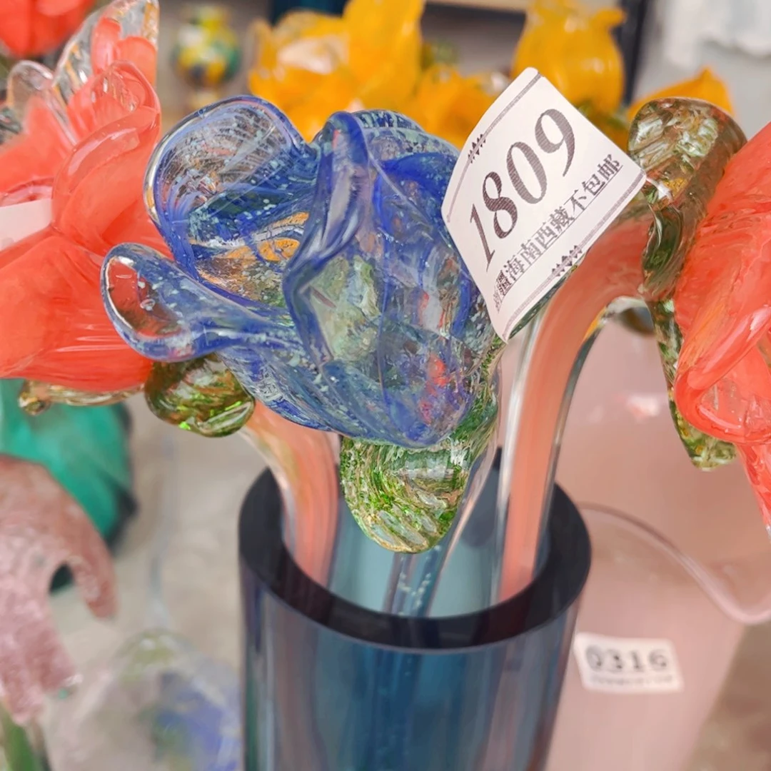 琉璃1809夜光花瓶摆件