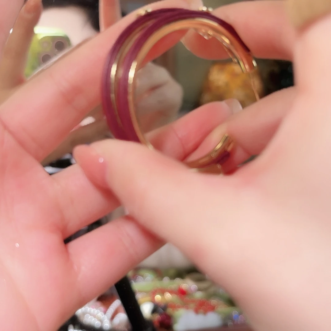 琉璃纯铜合金耳钉