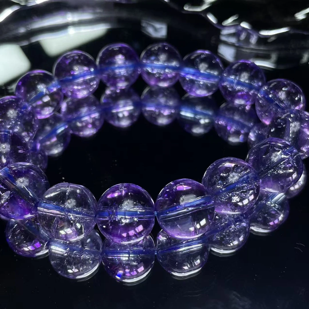 203紫色卡14MM单圈手串