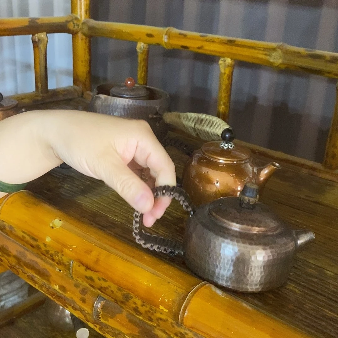 任和堂纯紫铜泡茶壶666