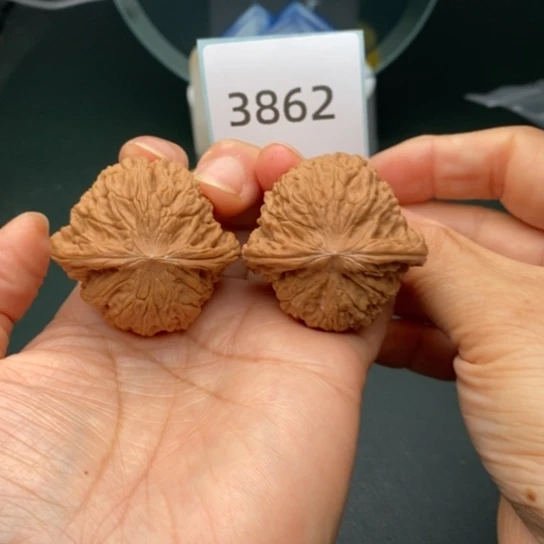 文玩核桃把件 41磨盘3862