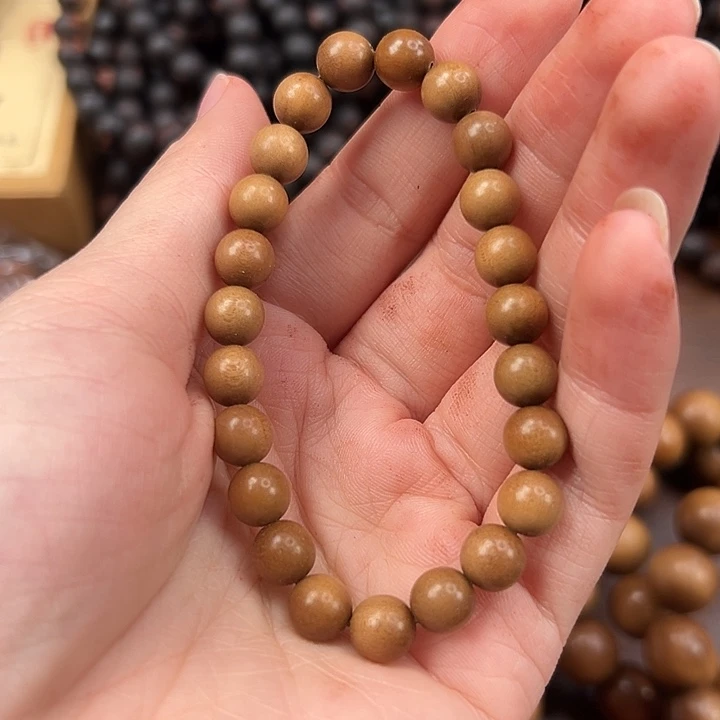 檀香木手串/手链0.8×23顺纹