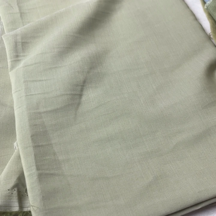 棉混纺豆绿天丝棉2米