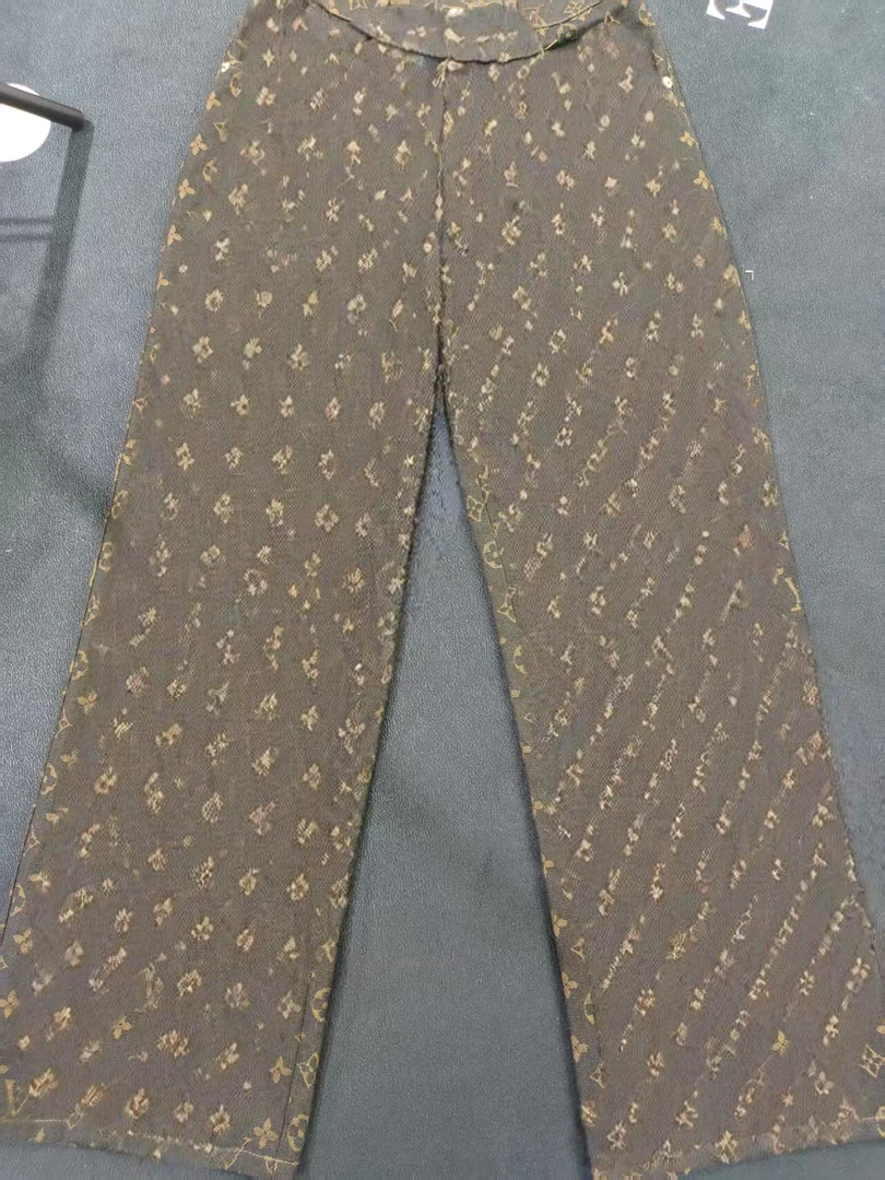 A274 满印马户老花直筒牛仔长裤女（哎哟喂）