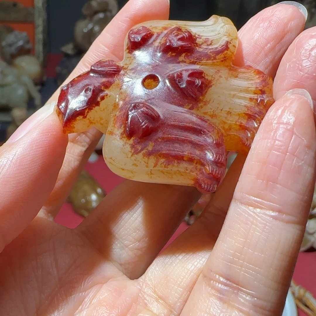 用***5和田玉未镶嵌挂件