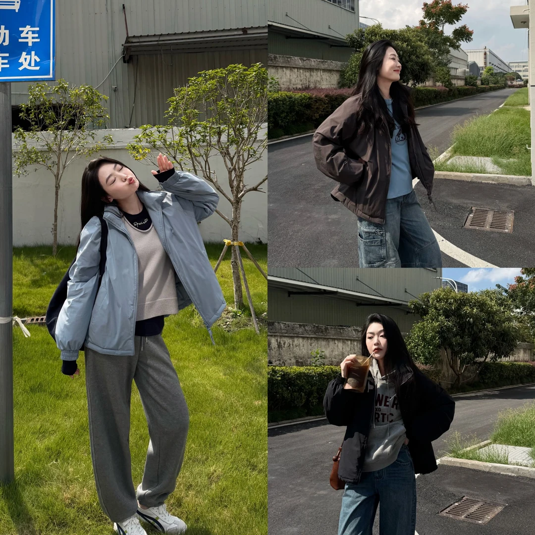 今婷【冰冰升级版】冬季时尚气质宽松立领冰冰同款羽绒服-M25402303