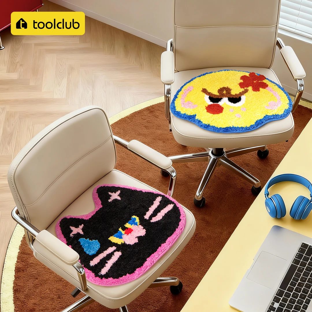 【TOOLCLUB】簇绒坐垫椅垫沙发垫秋冬教室办公室高级感凳子椅子坐垫