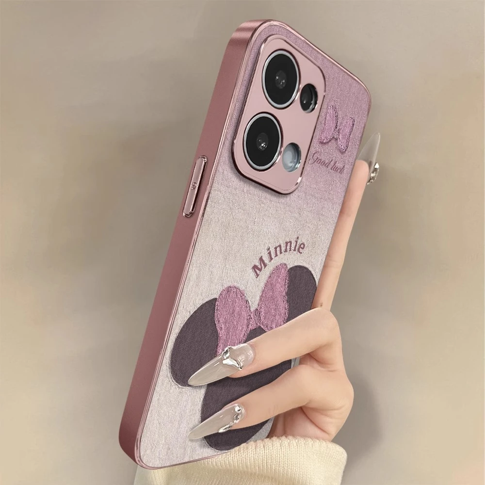 适用opporeno14pro手机壳新款reno13硅胶防摔保护套12渐变米妮