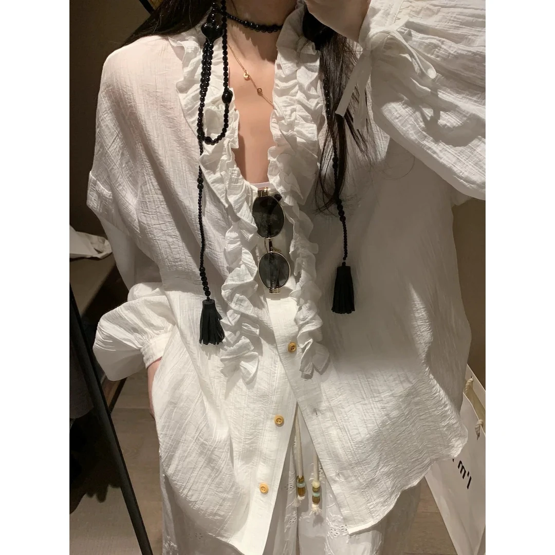 套装【83％莱赛尔天丝】 防晒25夏季新款上衣+亚麻短裤时尚设计感