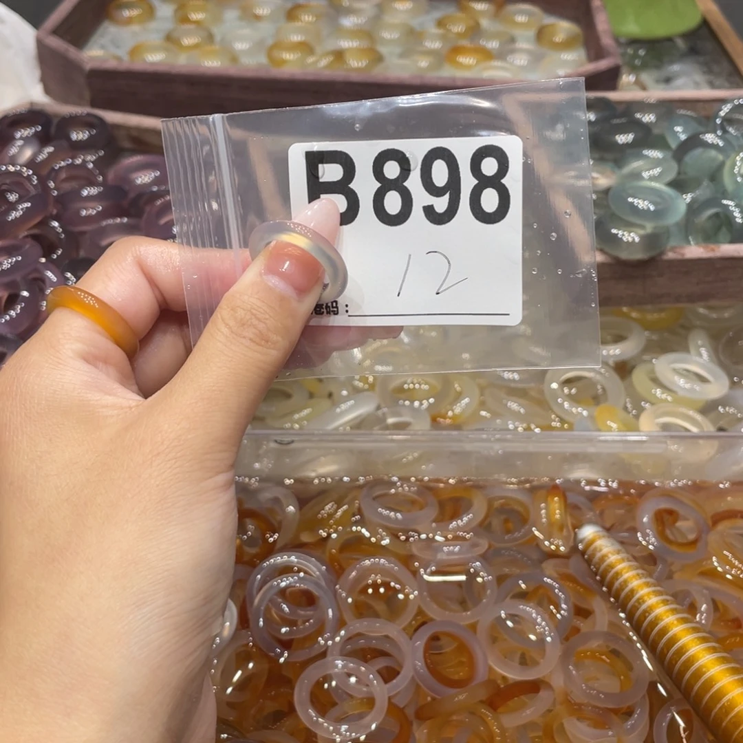 玛瑙/玉髓未镶嵌戒指898