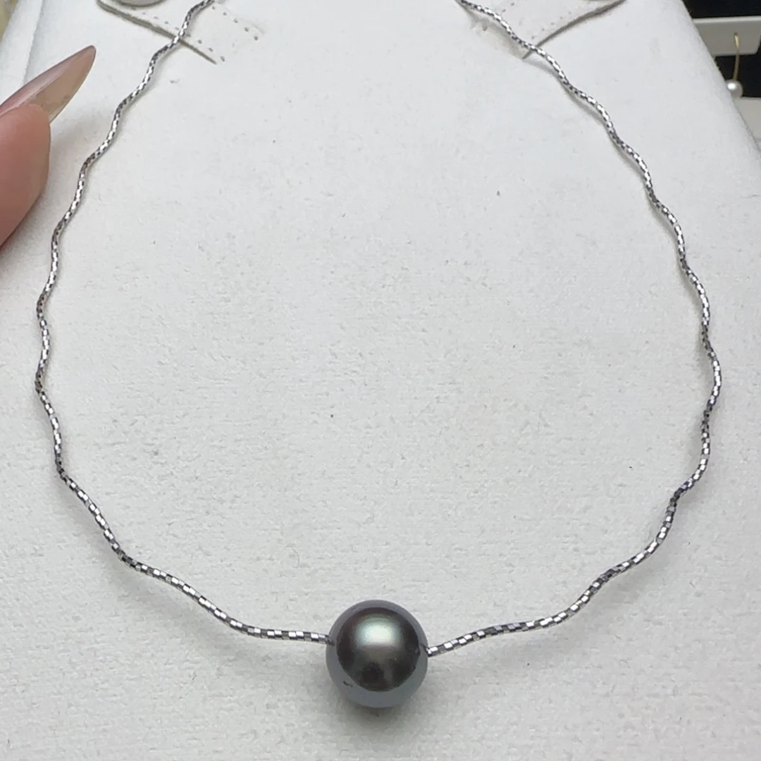 海水珍珠颈饰银S925镶嵌