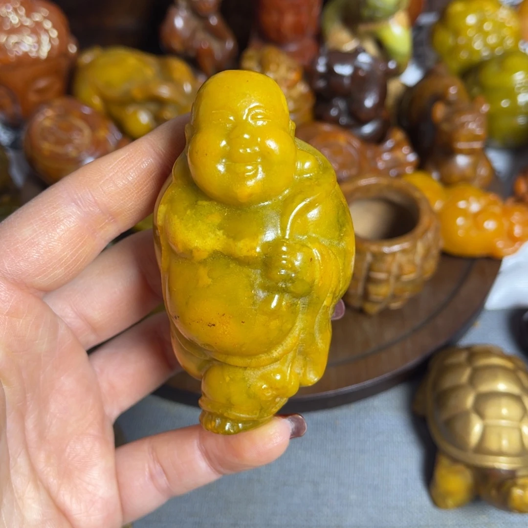 蛇纹石玉合金颈饰