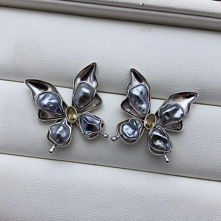 海水珍珠耳饰未镶嵌