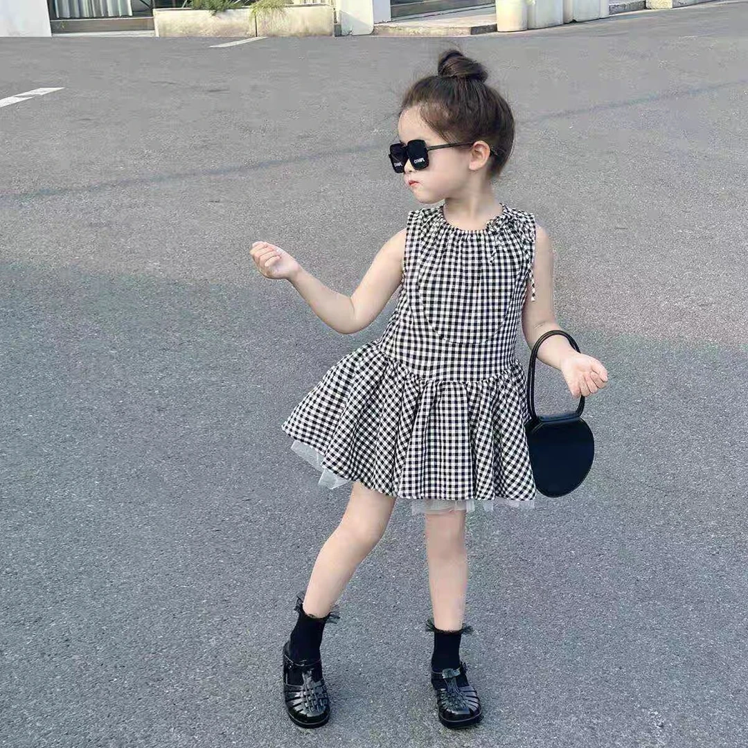 【现货】韩版网红漂亮小女孩漂亮小女孩洋气连衣裙吊带裙裙子新款