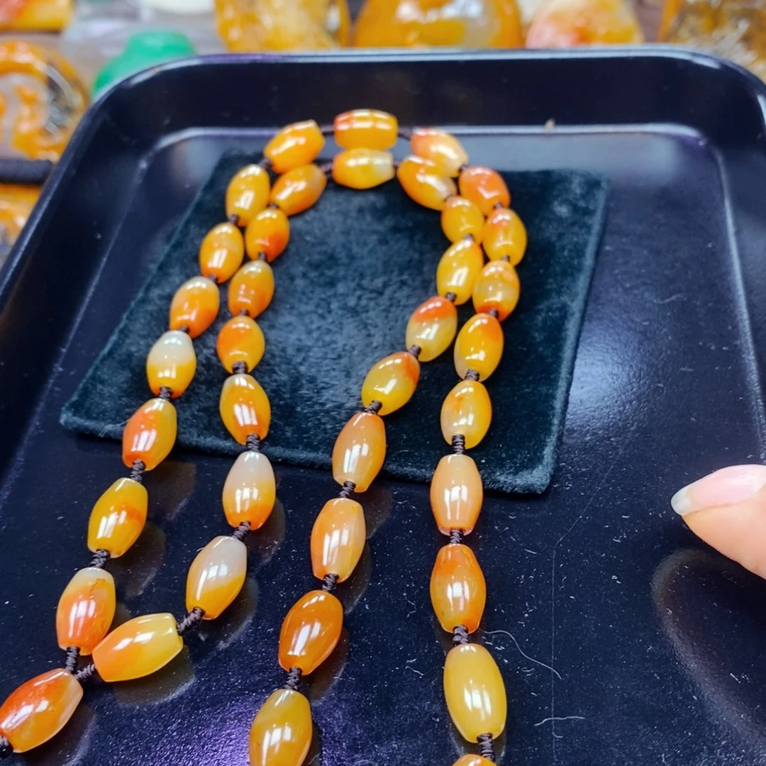 未镶嵌石英质玉（黄龙玉）吊坠(不含链)