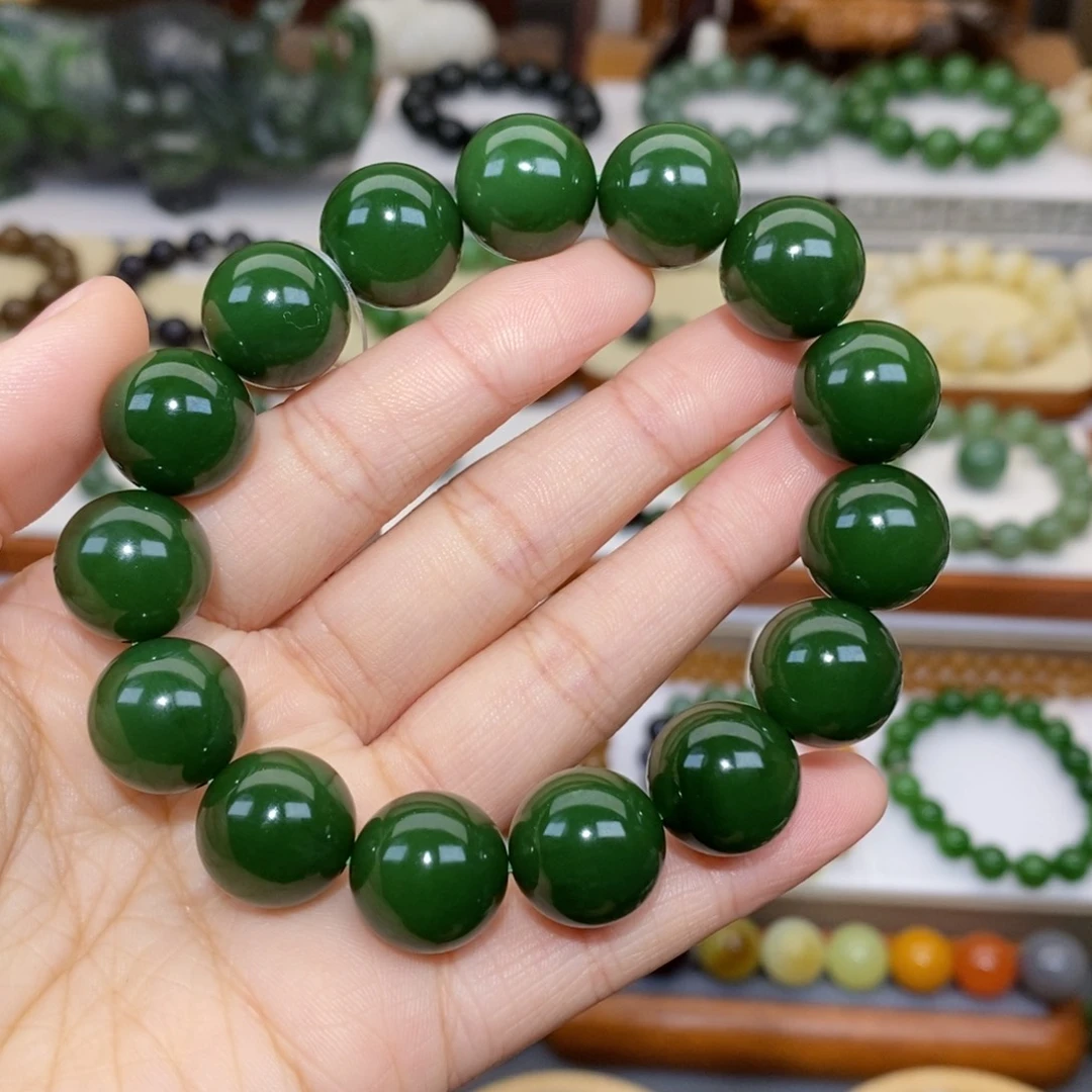 和田玉手串未镶嵌文***者