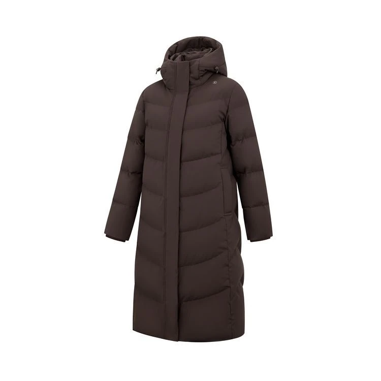 乔丹长羽绒服女2025冬季新款加绒连帽综训户外棉外套QDEGM2261459