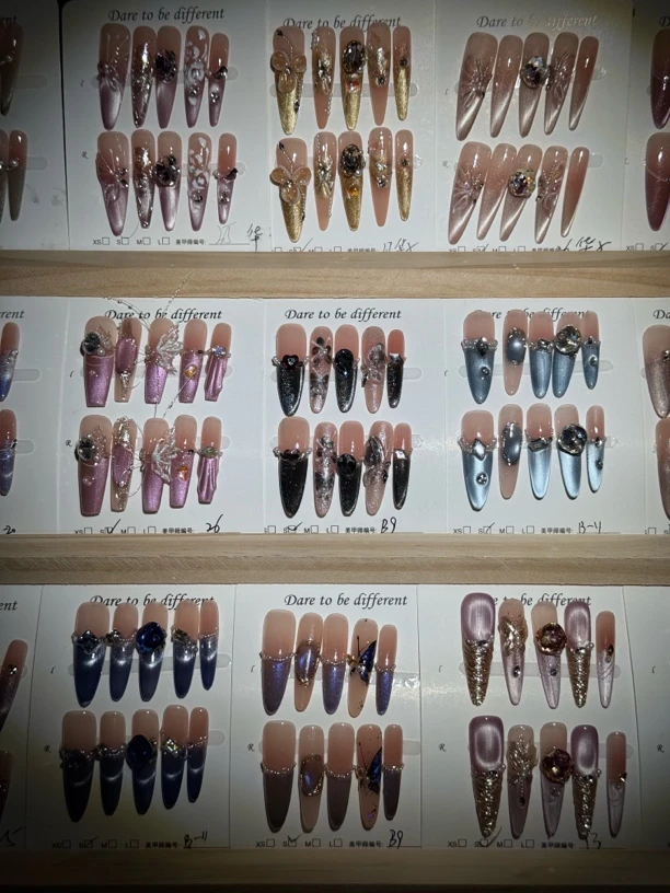 【秋秋手工穿戴甲】东洲/华子拍下备注编码