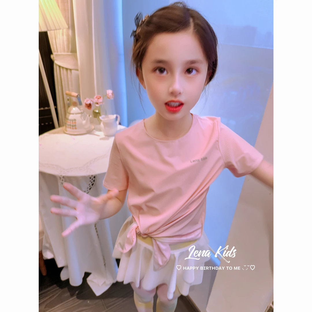 Lenakids【现货】【凉感防晒速干·百搭短袖上衣】25050602