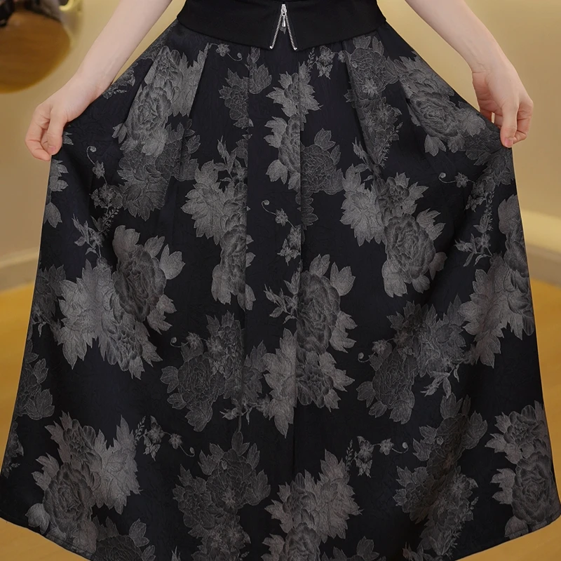 （春夏新品）轻奢半身裙女2025新款中长款气质洋气裙