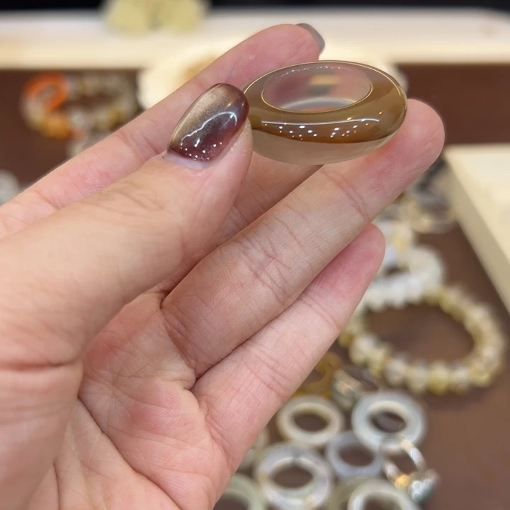 玛瑙/玉髓合金戒指