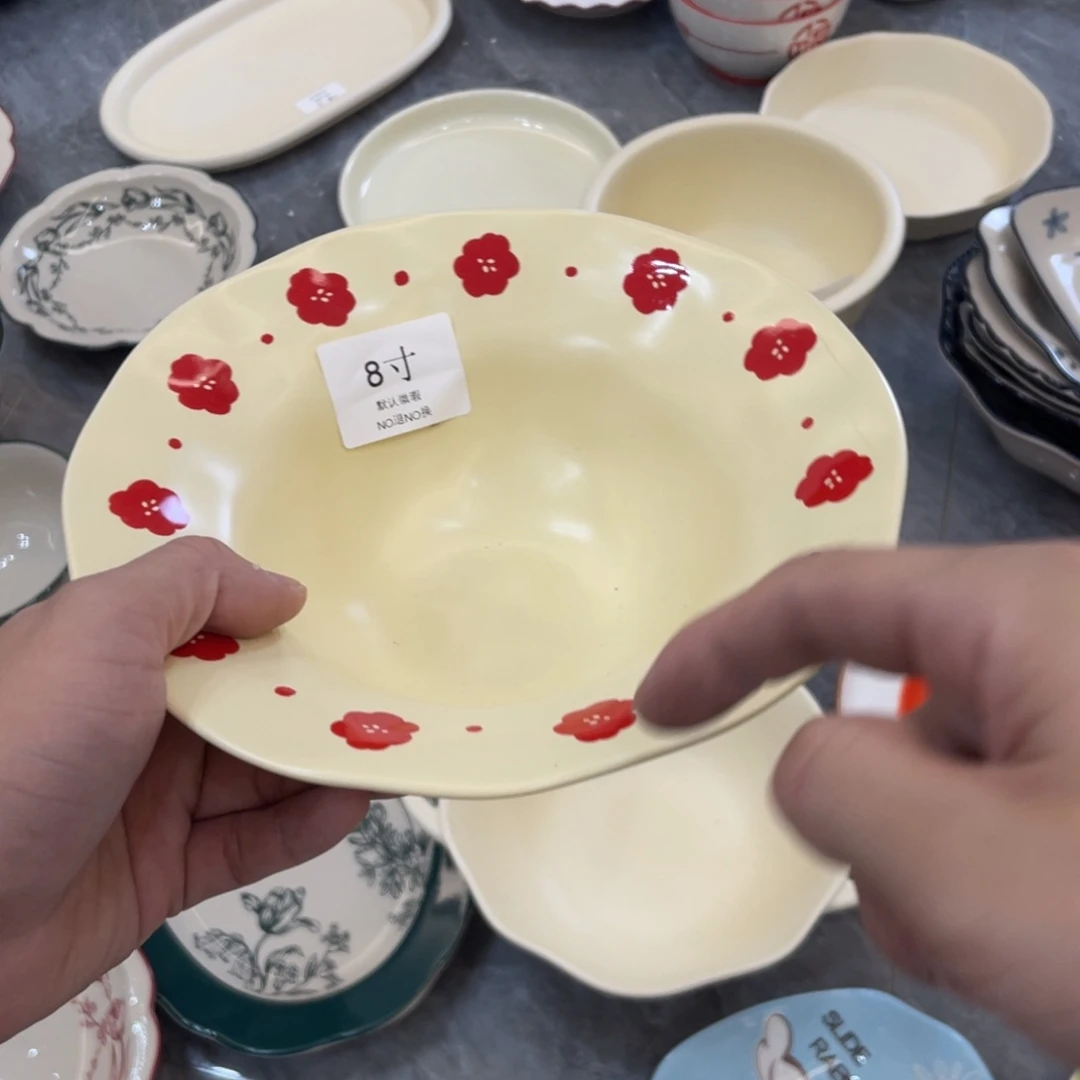 陶瓷微瑕餐具介意勿拍，满18飞！