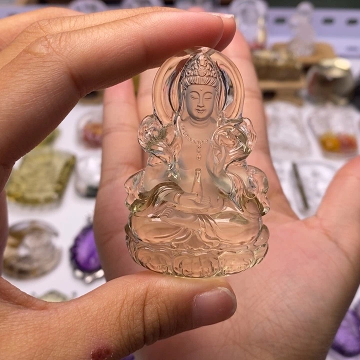 ༺***༻颈饰未镶嵌水晶定制