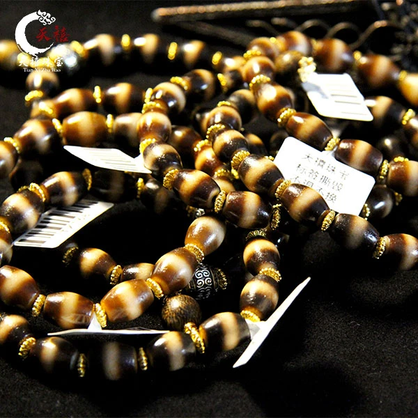 天禧珠宝牙黄一线手串C26