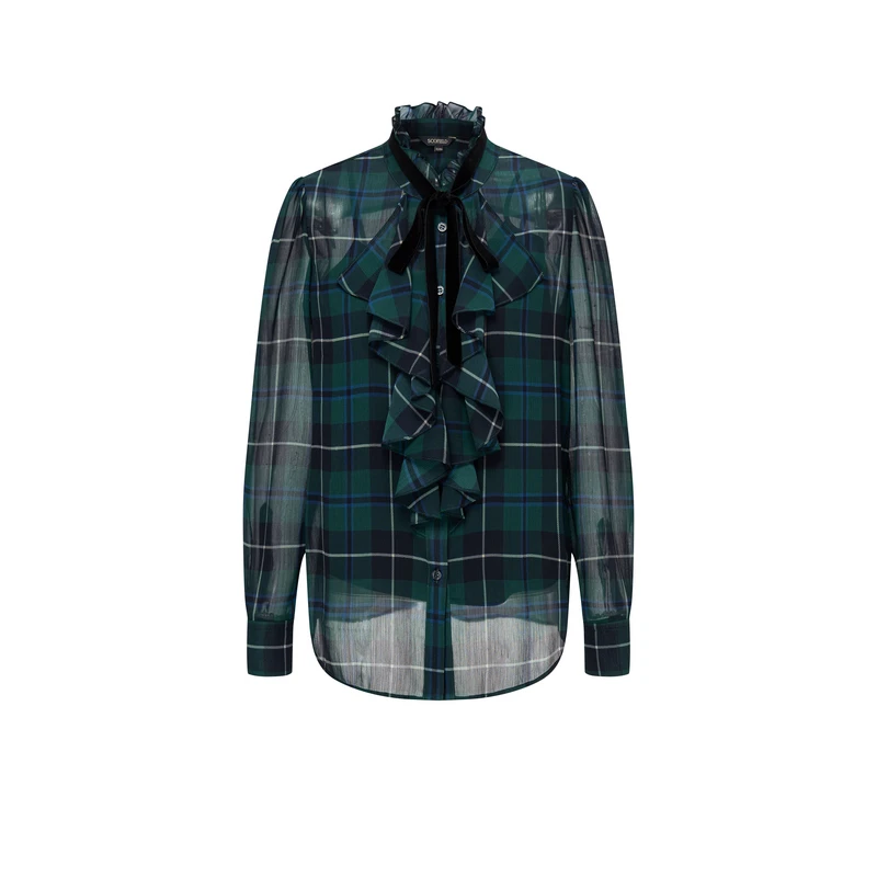 Scofield女装苏格兰格纹里布 金典衬衫2025秋季新品SFBAF49001