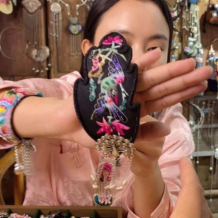 铁合金花岗石项链