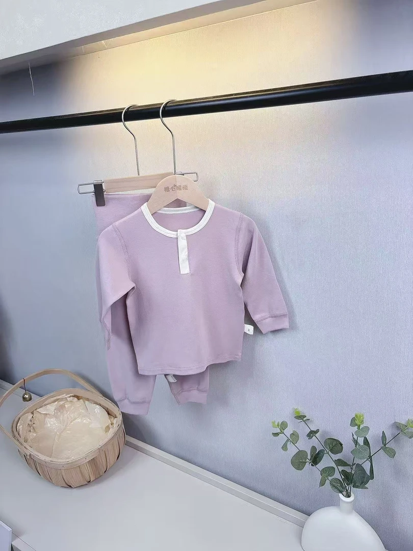 糖心暖暖美拉德色系秋冬高腰护肚舒绒套装超柔系列