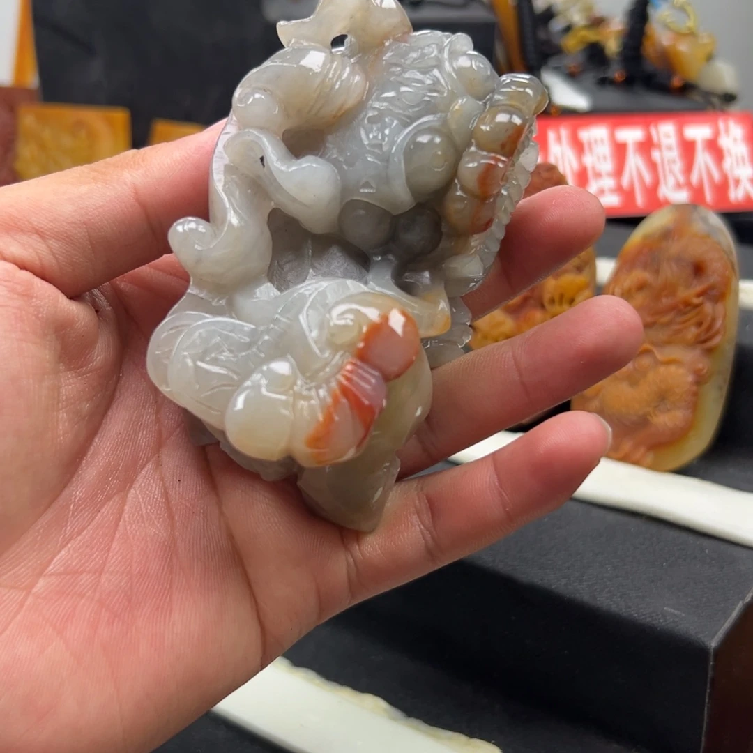 石英质玉（黄龙玉）未镶嵌多样性发货，发其一