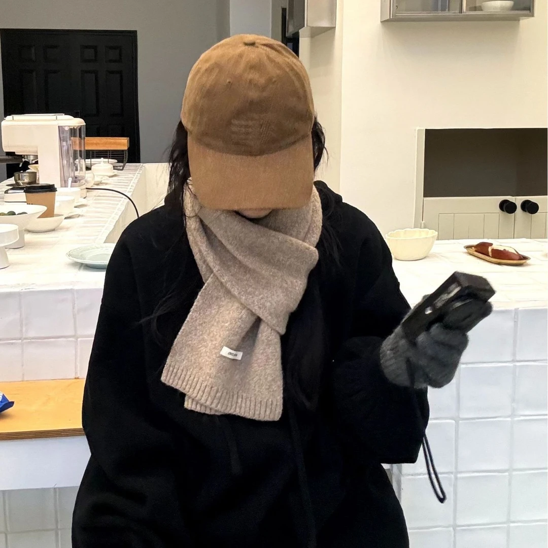 【千寻好物】2025秋冬韩版韩系氛围感纯色围巾