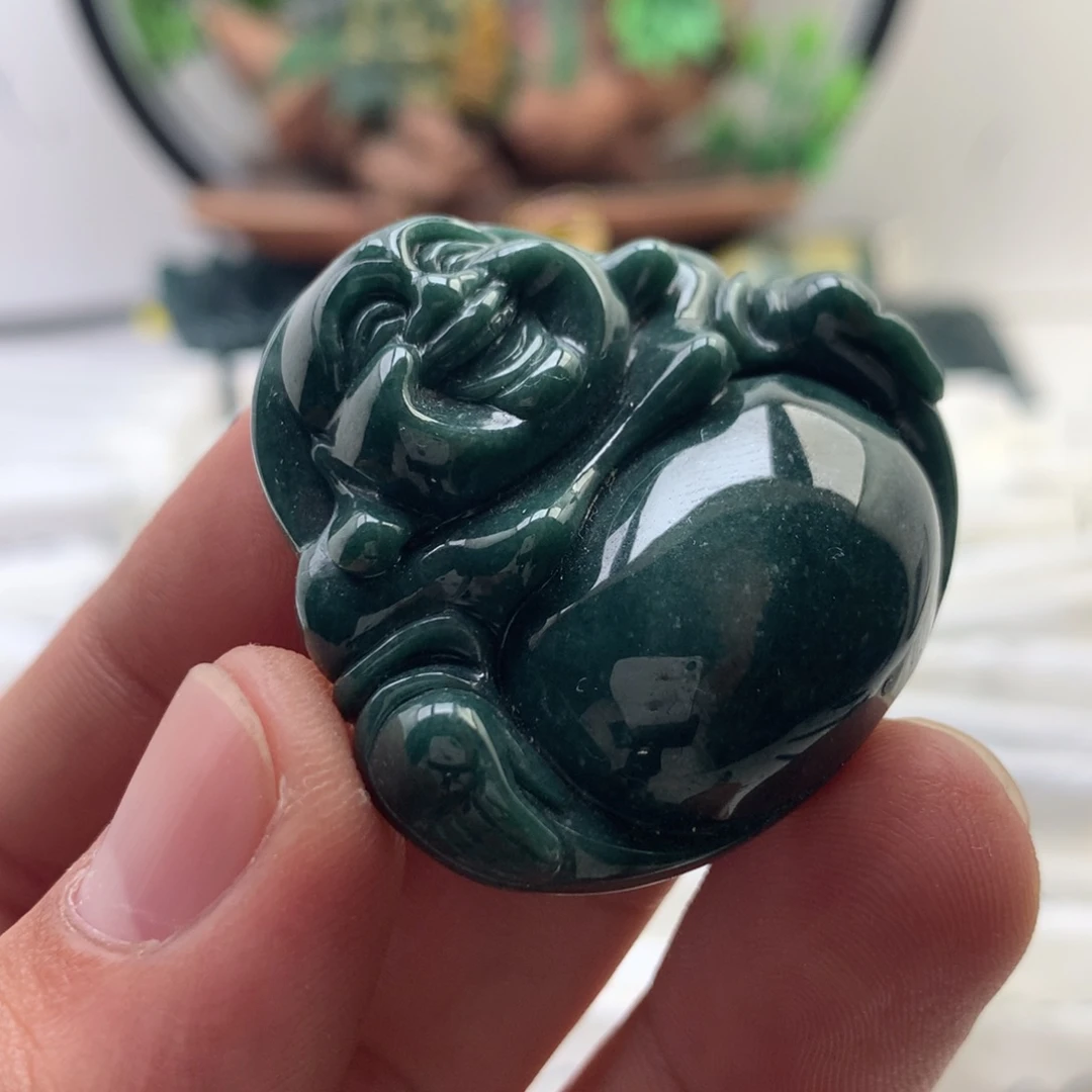颈饰未镶嵌翡翠佛公