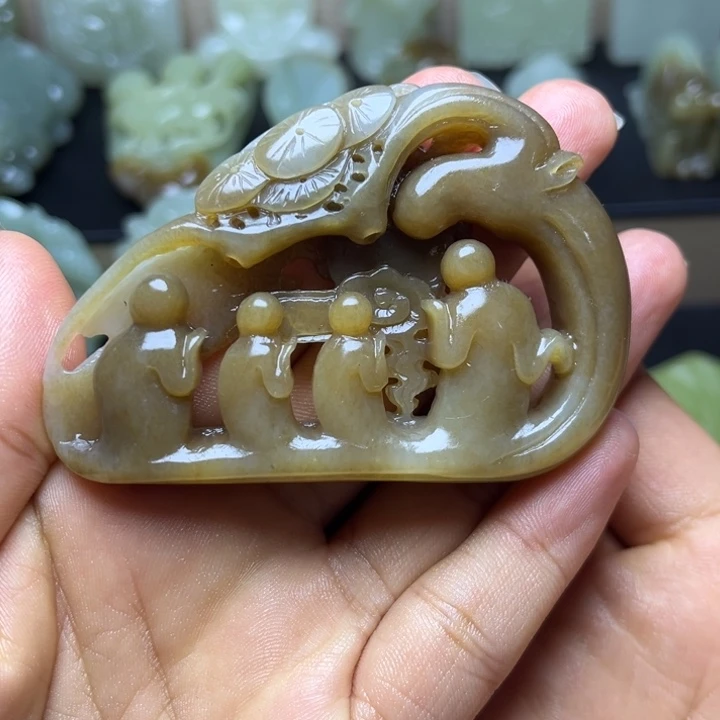 和田玉未镶嵌颈饰