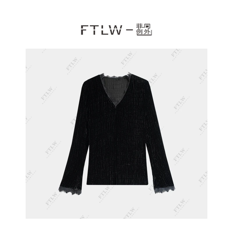 板熙FTLW-【一眼沦陷】轻奢高级感气质时尚优雅女装上衣-3066