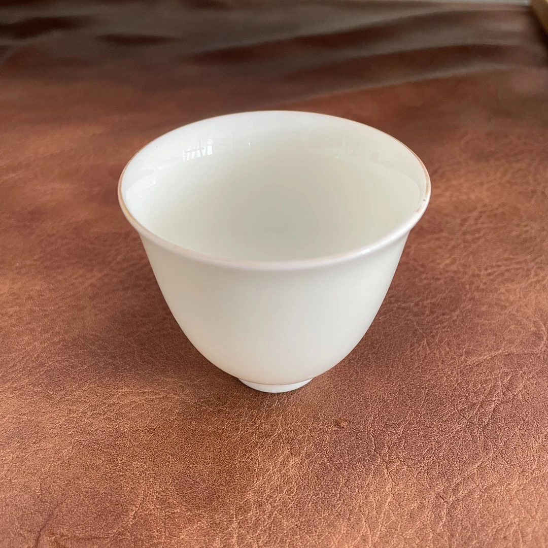 F1 微瑕 羊脂玉白瓷茶杯