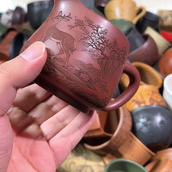 茶杯紫砂全手工紫砂主人杯