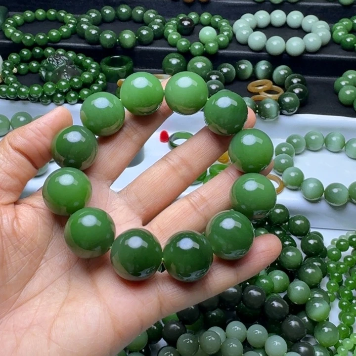 手串未镶嵌和田玉（碧玉）熙*