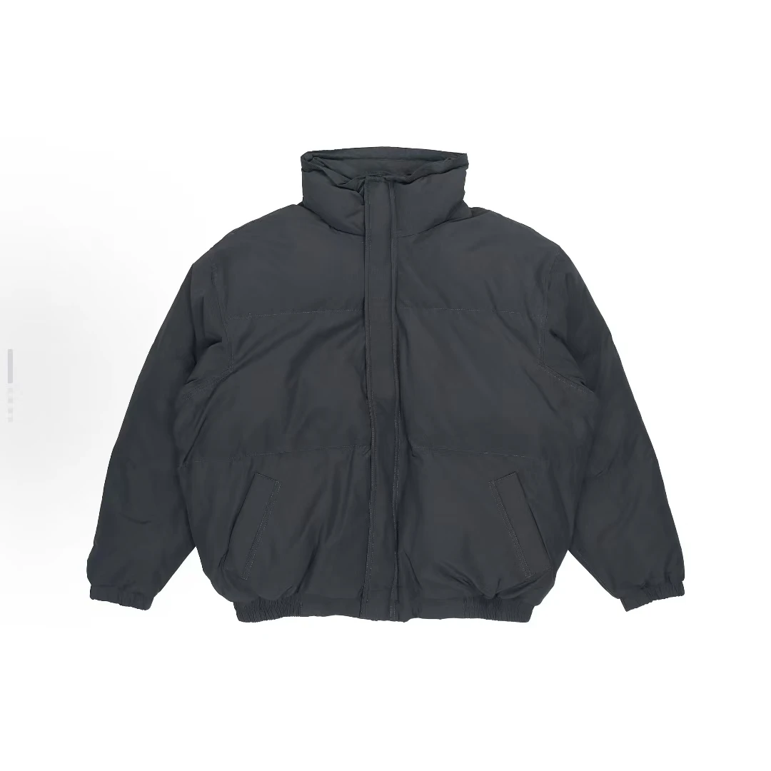 【送短袖】Essentials FW20 拉链抽绳立领面包服重磅棉服男女同款